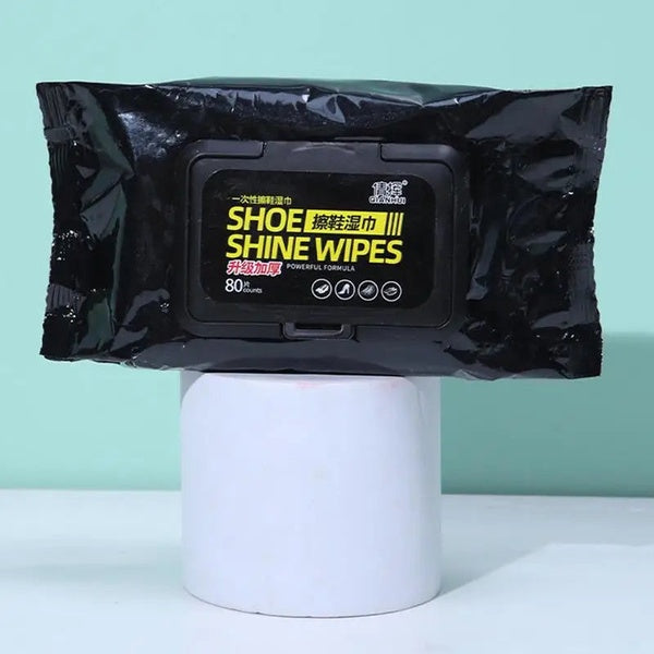Shoe Cleaning Wet Wipes | Instant Shine & Care (80 Wipes Pack) | Quick, Easy & Mess-Free - GlowLaa.com