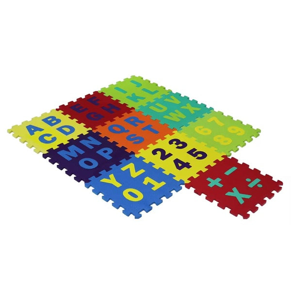9mm Puzzle 9 PCS ABC-123 | Interlocking Play Tile | Alphabets Foam Puzzle Mat for Childrens (Random color)