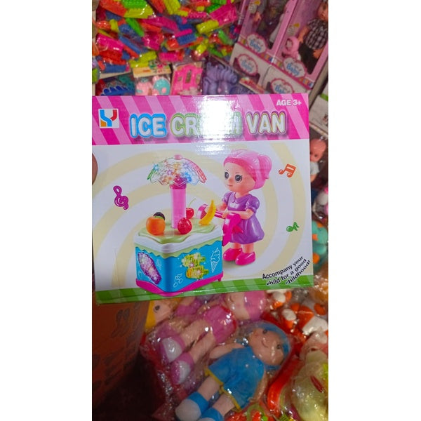 Cute Doll Ice Cream Cart With Music & Lights