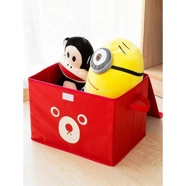 Panda Box - Storage Box - Cartoon Storage Box - Multipurpose Foldable Cube Storage Bin for Kids | Adorable Panda / Animal Design | Toys, Clothes & Books Organizer (Random Color) - GlowLaa.com