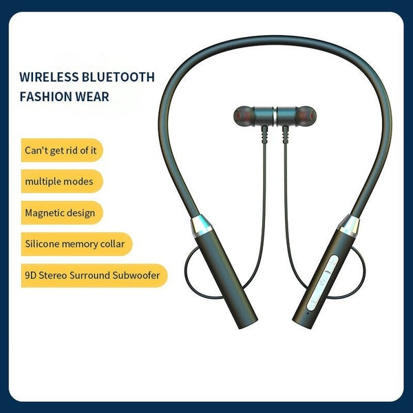 Universal Neckband – Wireless Bluetooth Earphones | Long Battery Backup | Random Color - GlowLaa.com