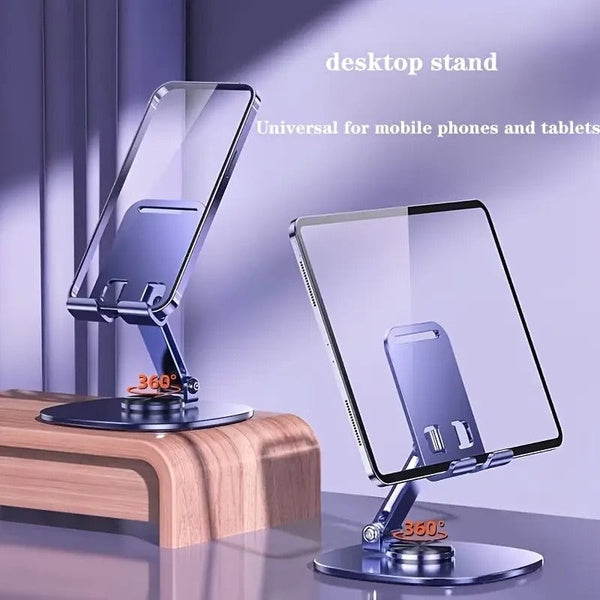 Metal Mobile Holder – 360° Rotatable Stand with Carbon Steel Plate - GlowLaa.com