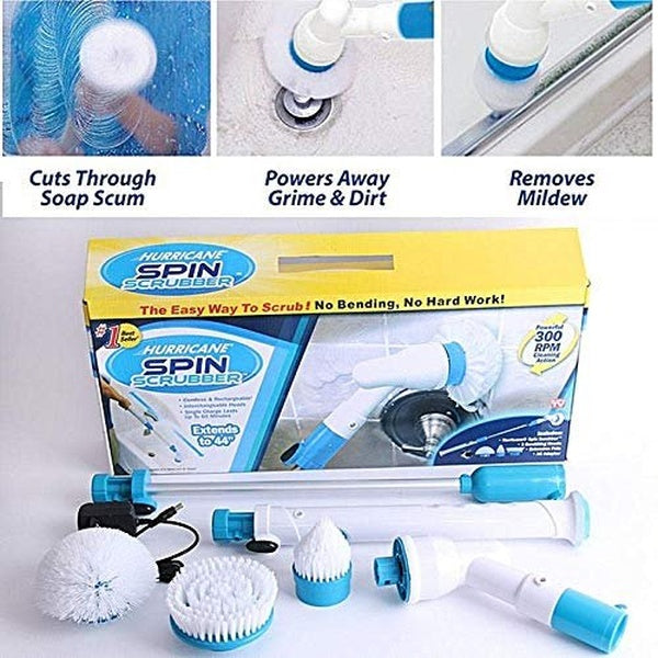 Spin Scrubber (Tiles Cleaning Brush) chargeable - GlowLaa.com