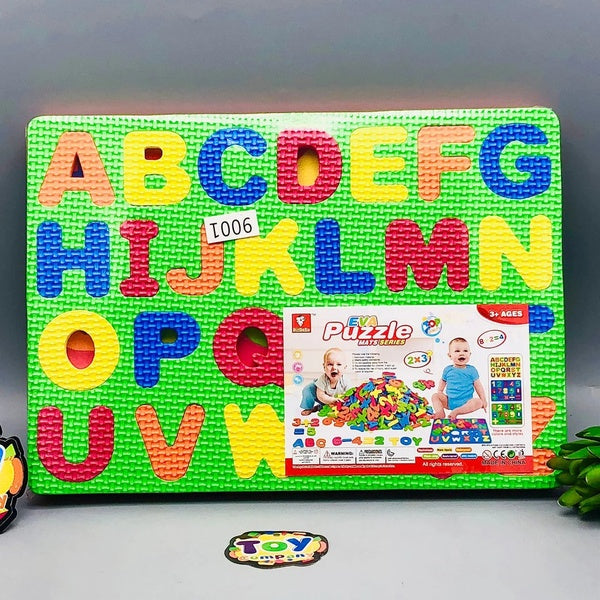 Alphanumeric Puzzle Play Mat 35x22cm Tile Of Number | Best Quality Game For Kids - Random Color - GlowLaa.com