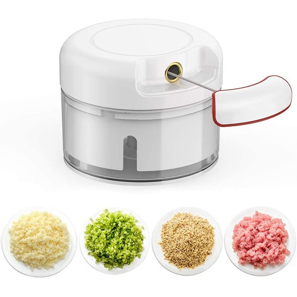 Mini Chopper Hand-power Food Chopper Mincer Mixer Blender - GlowLaa.com