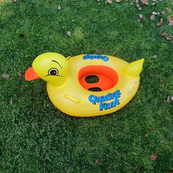 Duck Baby Floats Tube, Inflatable Duck Pool Float, Baby Floating Seat, Children Swim Ring, Kids Inflatable Floats, Yellow Duck Seat Boat for Toddler - GlowLaa.com