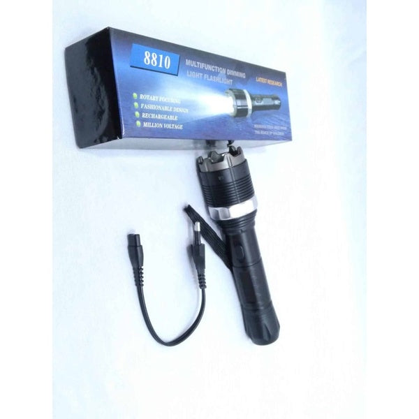 8810 Flashlight Multifunctional Dimming Light Flashlight Rechargeable Self Defense Flashlight