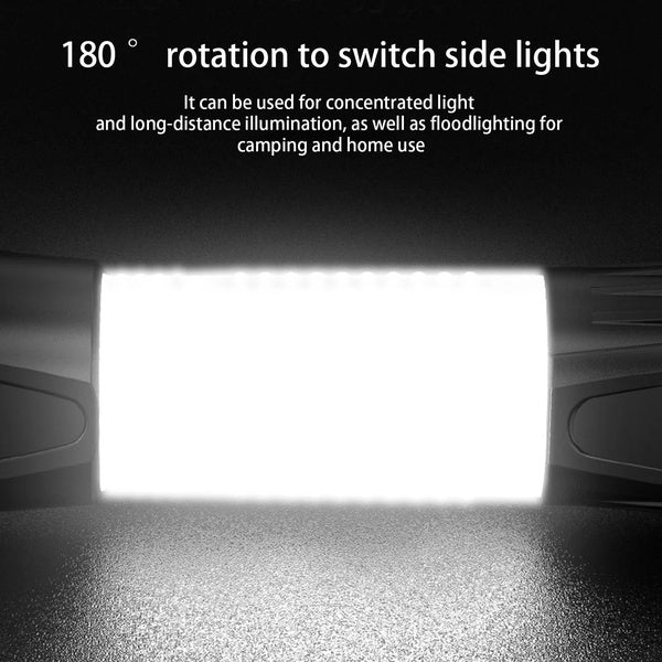 360 Degree Rotating Flashlight Outdoor Led Flashlight Rechargeable Torch for Camping Outdoor Emergency Use