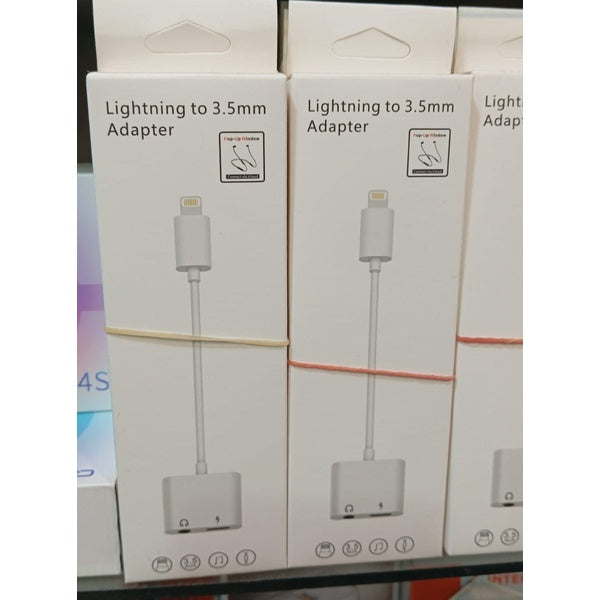 Apple iPhone Connector Lightning to 3.5mm Earphone Jack & Mobile Charging Jack