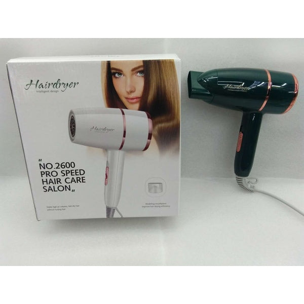 Professional Hair Dryer High Power Styling Tools Blow Dryer Hot & Cool EU Plug (No 2600) Pro Speed Hair Care (Random Color) - GlowLaa.com