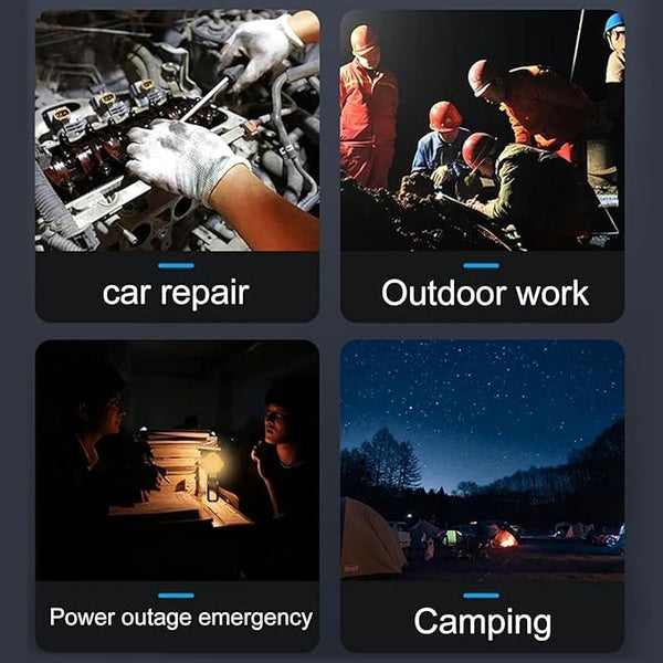 Mini work light Work Light Mini Camping Tent Lamp with Hanging Hook 3 Mode Night Light Rechargeable Waterproof Portable Lamp Outdoor Home - GlowLaa.com