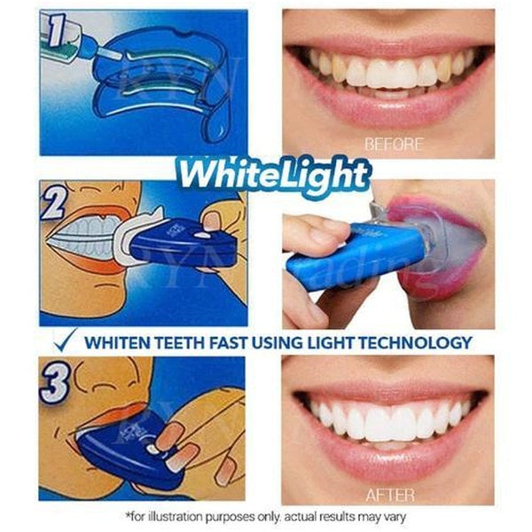 White Light Teeth Whitening Brightener | No box card packing and cell operated.