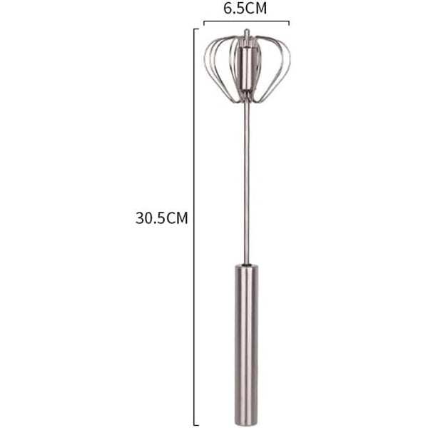 Hand Pressure Semi-automatic Egg Beater Kitchen Accessories Tools Self Turning Cream Utensils Whisk Manual Mixer - GlowLaa.com