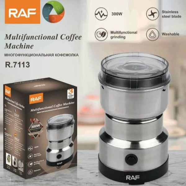 RAF 4 Blades Masala Coffee Grinder | 300W Multifunctional Electric Grinder | Stainless Steel Blades For Coffee, Spices, Nuts & Seeds - GlowLaa.com