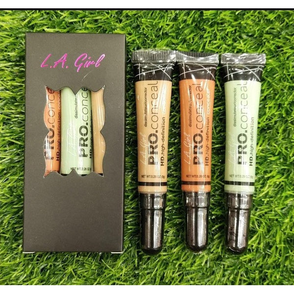 Pack Of 03 L.A. Girl High Definition Concealer | Best Quality Concealer For Girls | Concealer For Women - GlowLaa.com