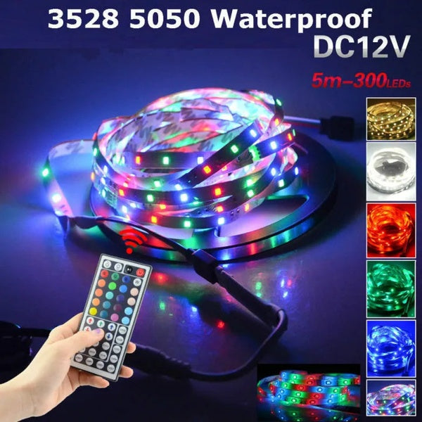 NEW RGB LED Strip 10 meter Top Quality With Remote And 12V Power Supply (multicolor) - GlowLaa.com