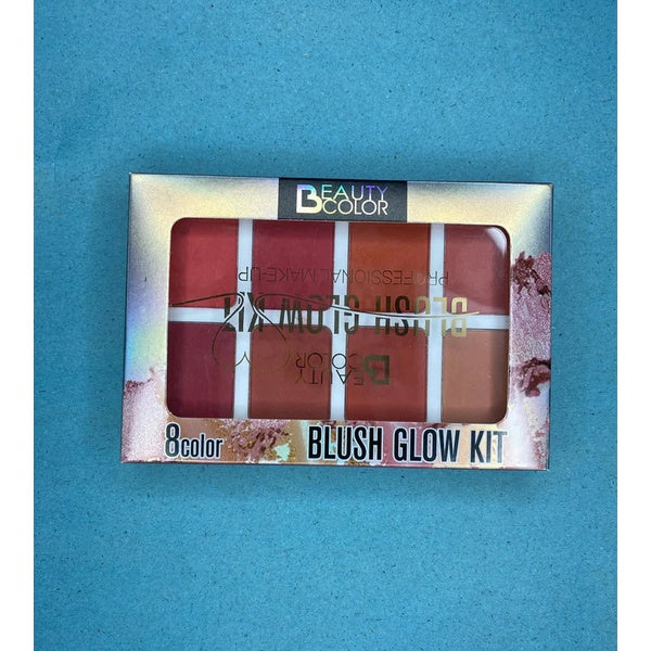 Beauty Color Blush Glow Kit - 8 Vibrant Colours Palette