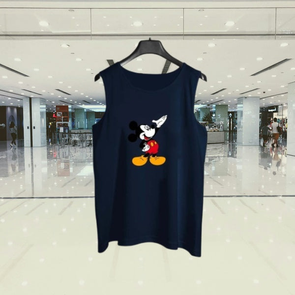 Mickey Mouse Sando tank top for Men Workout Tank top gym shirts for men | Sleeve-Less Shirt - M - GlowLaa.com