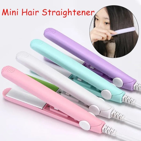 Mini Portable Hair Straightner (random color) - GlowLaa.com