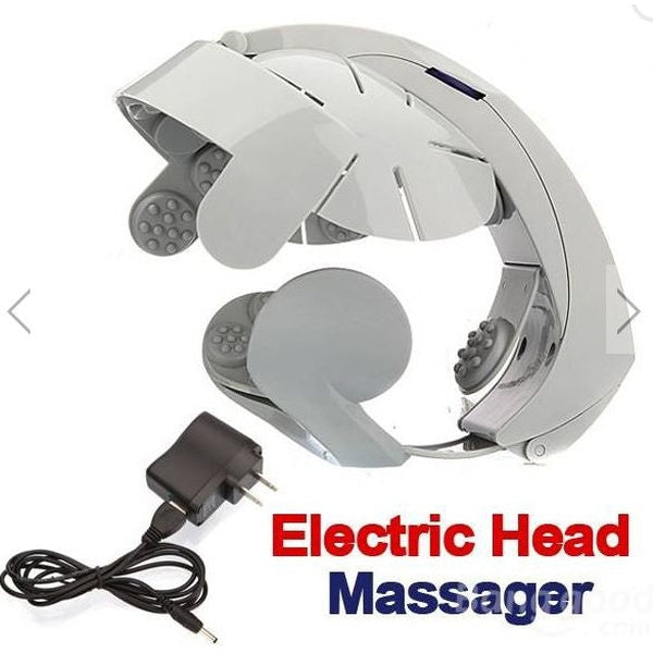 Electromagnet Electric Head Massager Digital Treatment Vibration Head Helmet Health Spa Brain pstress Pain Relief Massage Relax Easy Acupuncture Point - GlowLaa.com