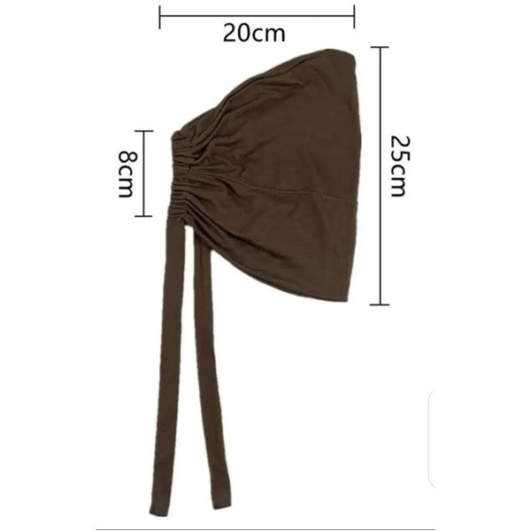 Pack of 12 tube hijab caps plain hijab caps (random color)