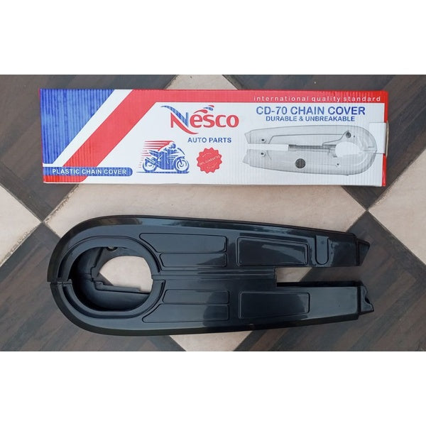 3 Pc Motorcycle Plastic Mudguards Plus Chain Cover Set Best Quality - 70cc Bike - Rust proof