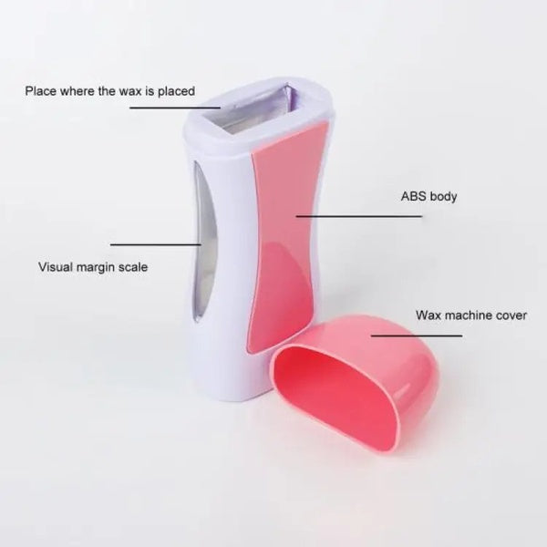 Roll On Wax Depilatory Heater Waxing Hot Cartridge Hair Removal Roller Portable Epilator - GlowLaa.com