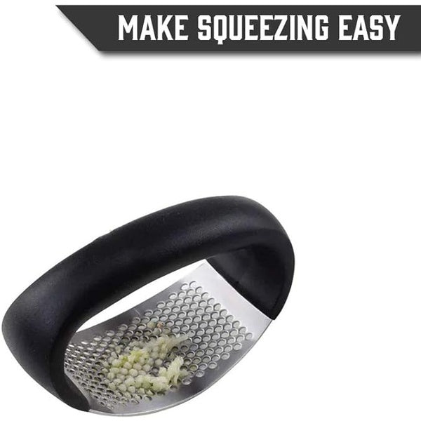 Garlic Press Rocker - Stainless Steel Garlic Press, Versatile Garlic Crusher, Easy to Use and Store Garlic Mincer – Effortless Cleanup and Dish Safe Garlic Grater(random color) - GlowLaa.com