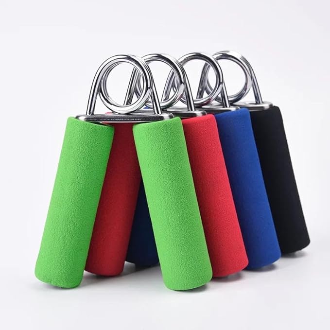 Hand Grippe foam hand grip strengthener ,Strength Training for Fitness Gym Men's women's( random color) - 1 PCs