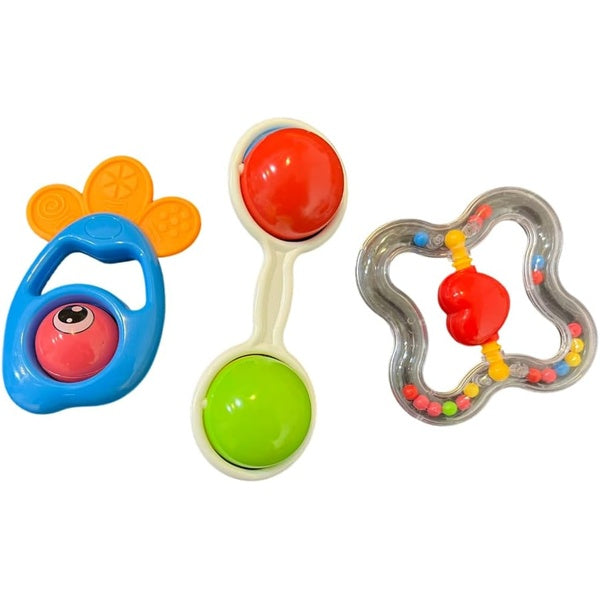 My Baby Rattles Set Newborn Hand Bells Baby Toys 0-12 Months ( Random Color ) - Pack of 4 - GlowLaa.com