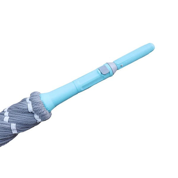 Extendable Twist Mop Fine Fiber Floor Mop - 2-in-1 Rotatable Adjustable Mop | 360-Degree Fine Fiber Fabric Self-Twisting Dehydrated Mop | Hard Floor Cleaning Mop | Self-Twisting Torque Mop for Cleaning Walls - GlowLaa.com