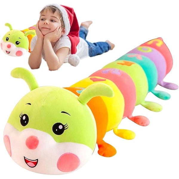 Caterpillar Figures Plush Toy - Stuffed Charm Caterpillar Pillow Toy | Colorful Figure Sleeping Plush Toy | Pillow For Kids - 70 CM - GlowLaa.com