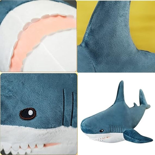 Ryttir Sharks Stuffed Animal Plush Pillow Plush Sea Animal Pillow for Kids Boys & Girls | Shark Pillow | Animal Pillow - 60 CM - GlowLaa.com