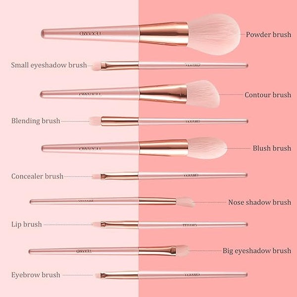 Sweet Beauty 07 PCs Makeup Brush Set | Complete Brush Kit for Professional and Beginner (Random Color)