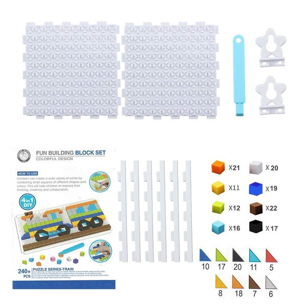 Building Block Set For Kids | Best Quality Block Table Toy For Kids - Toys For Boys & Girls - Building Blocks with Table ( Random design ) - GlowLaa.com