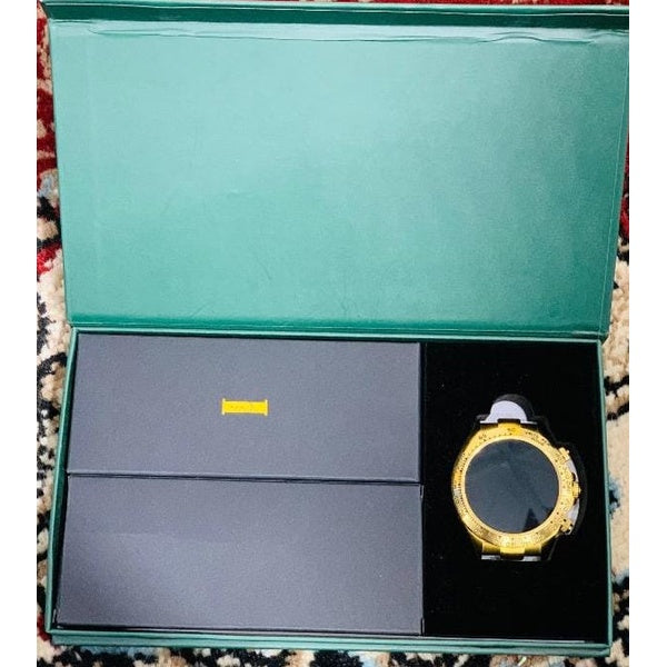 Bcd-49 Round dail smart watch Gold chain straps