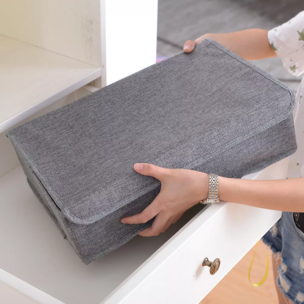 Socks Organizer | Drawer Organizer Divider Underwear Organizer, 24 Cell Collapsible Closet Cabinet Organizer Underwear Storage Boxes