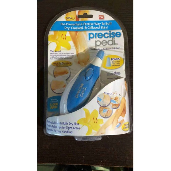 Precise Pedi - Electric Callus Remover Foot File, Cordless (Cell Operated) - GlowLaa.com