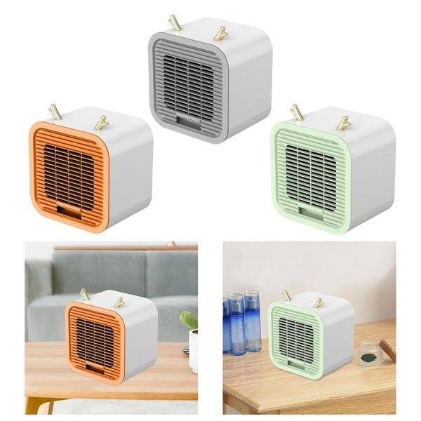 Portable Desktop Air Conditioning Fan | Three Gears Adjustable Strong Cold Air Fast Cooling USB Fan for Indoor Rechargeable (Random Colour) - GlowLaa.com