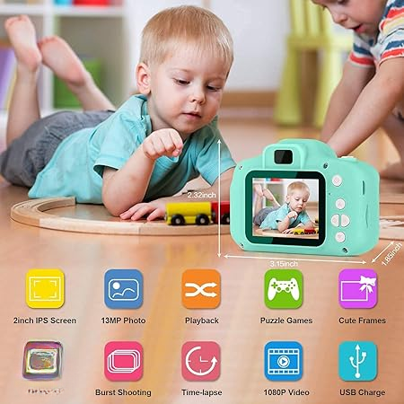 Children Mini Digital Camera Can Take Pictures Video Small Sir Toys | Kids Camera, Digital Video Camera for Kids, Christmas Birthday Gift for Boys & Girls - Random colors