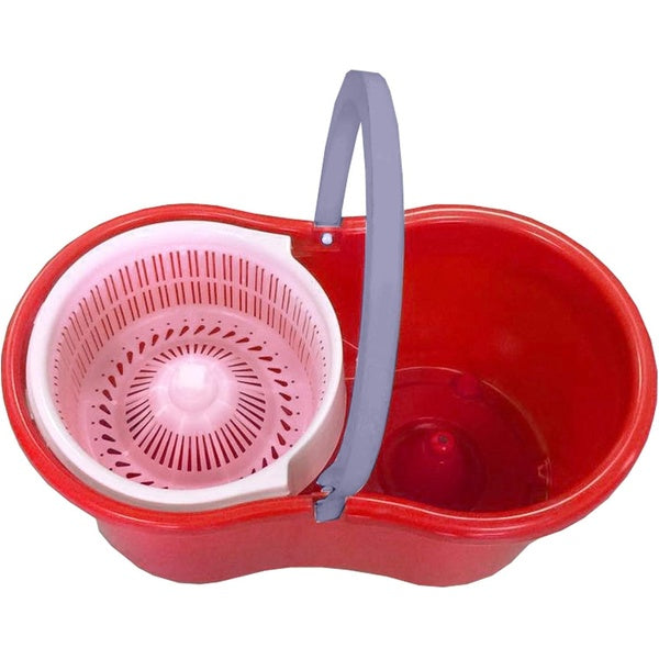 Magic Spin Mop Set - 360 Degree Microfiber Mop Head Home Clean Tools Microfiber ( Plastic Spinner )