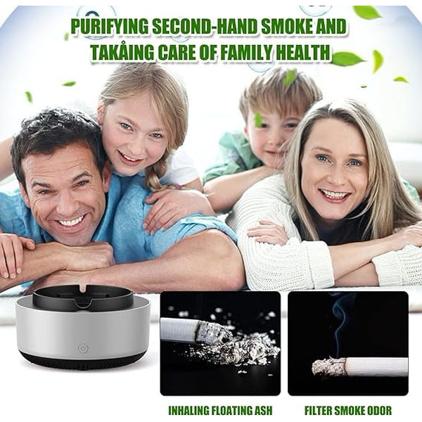 Ashtray With Air Purifier, Ashtray Smokeless | Multipurpose Ashtray With Air Purifier Function (random Colors) - GlowLaa.com
