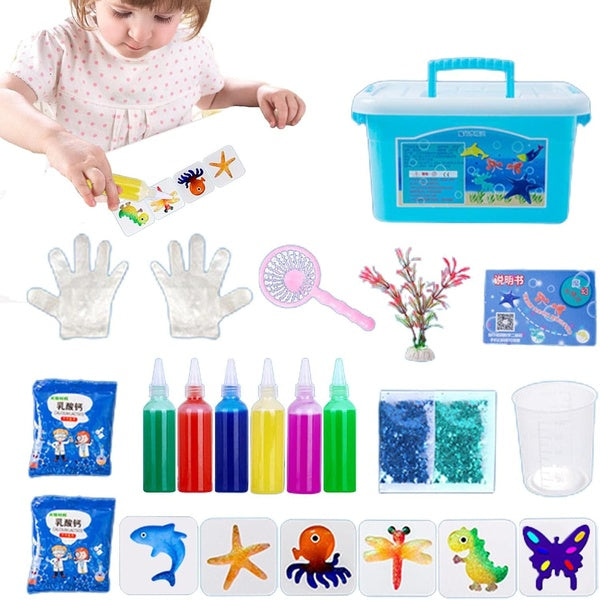 Handmade Water Toys Water Elf Set Ocean - Magic Water Toy Kit - Shape Mold Handmade Water Elves Toy, Marine Life Creature Toys for Kids - GlowLaa.com