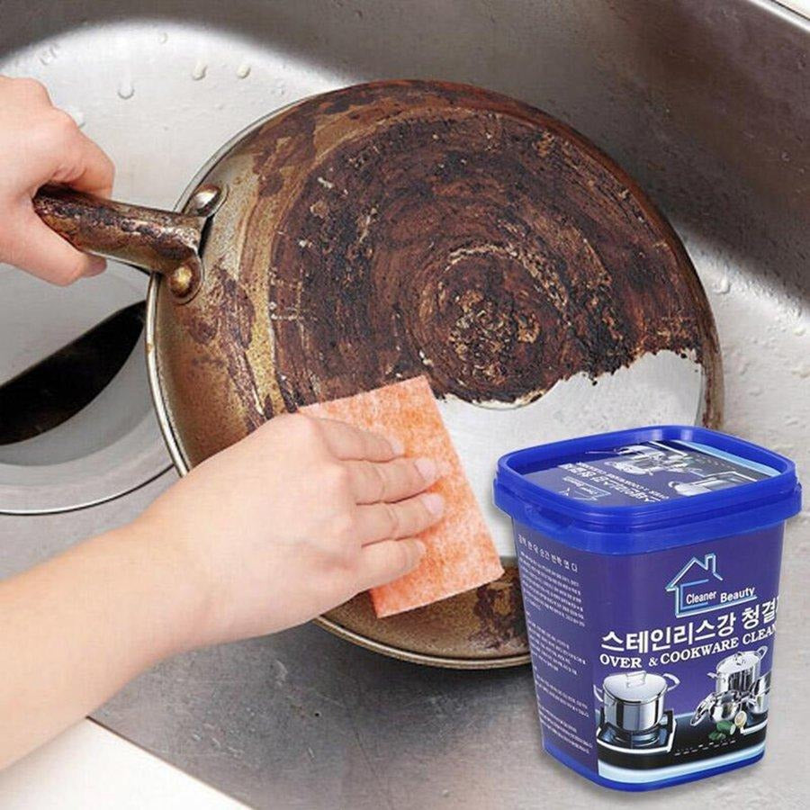 Cleaner Kitchen Washing Pot Bottom Black Scale Decontamination Household Stainless Steel Cleaning Paste Powerful ( Made in China )500g