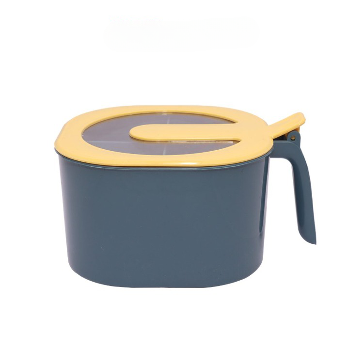 4 In 1 Partition Kitchen Seasoning Box Masala Box Set 4 Grid Portion Spice Jar Container 1000 ml - (Random Color)