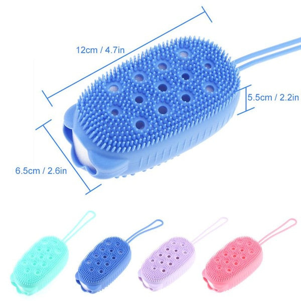silicone soap bath massage / Bath Body Brush High Quality Silicon Bath Brush (random color) - GlowLaa.com