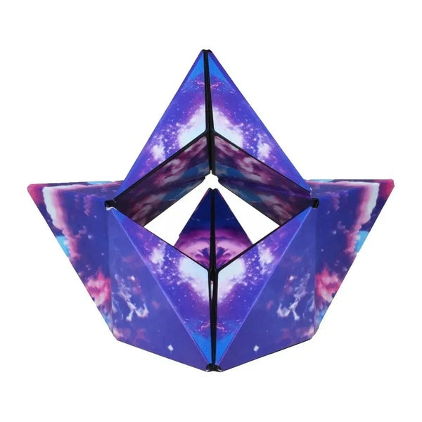 1pc 3D Magic Cube Geometric Space Three-dimensional Decompressing Toy - Shashibo Cube | Cube For Kids | Toys For Babies - Random Color