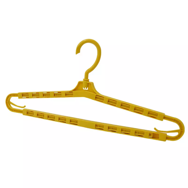1 PC - 360 Degree Shrinkable Hangers for Clothes Swivel Hook Strong and Durable Clothes Hangers for Sheet Coats Pants (Random Color)