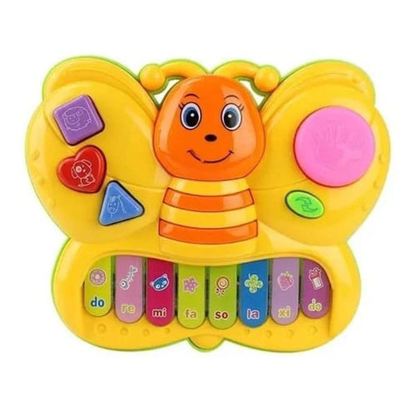 Musical Piano Butterfly With Light Sound | Musical Piano For Kids - Best Quality Piano For Kids - Butterfly Piano - Random Color