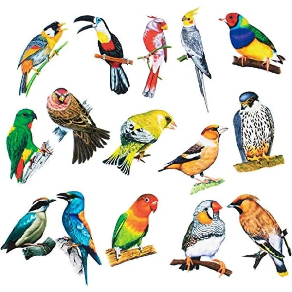 3D Art Crafts BiRdsWall Stickers (pack of 8 pcs )
